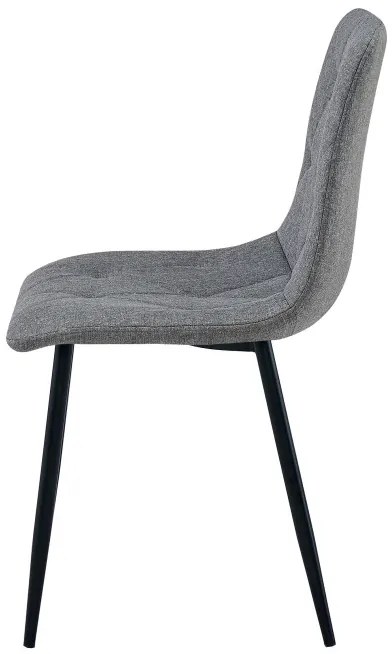Set dvoch jedálenských stoličiek LIBRA tmavosivé / čierne nohy (2 ks)