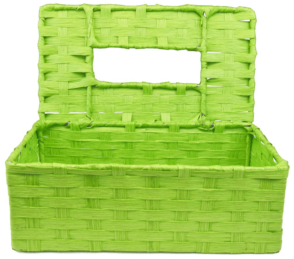 Box na vreckovky zelený