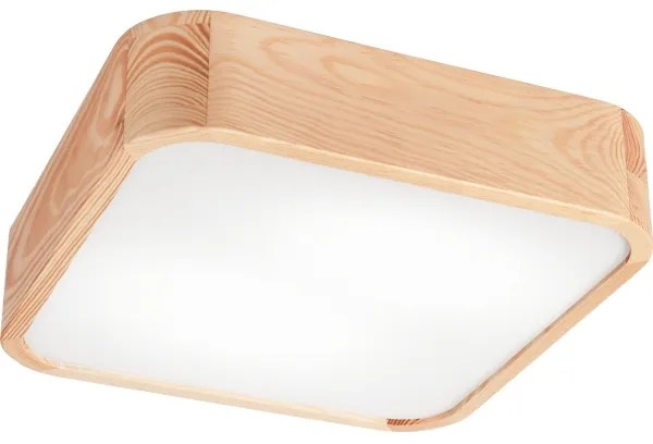 Stropné svietidlo NATURAL SQUARE 2xE27/15W/230V 35x35 cm borovica