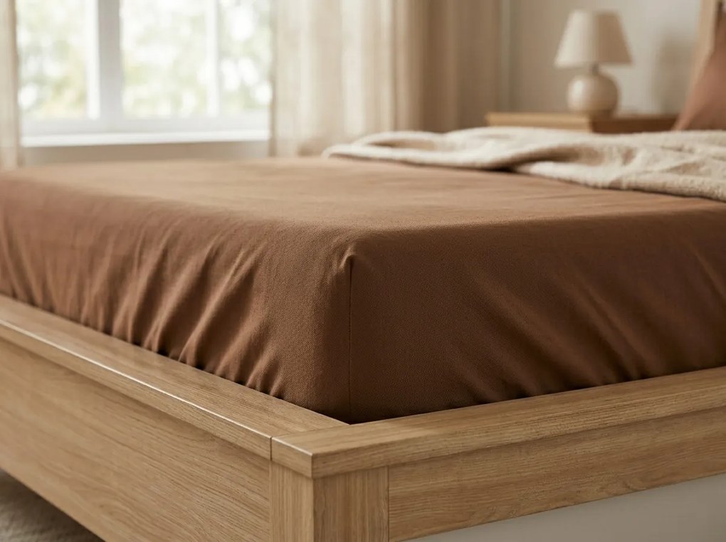 Jersey plachta EXCLUSIVE hnedé 90 x 200 cm