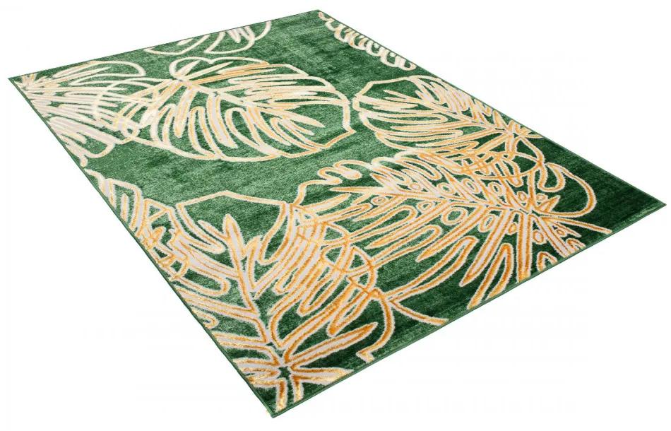 Kusový koberec Tonstera zelený 140x200cm