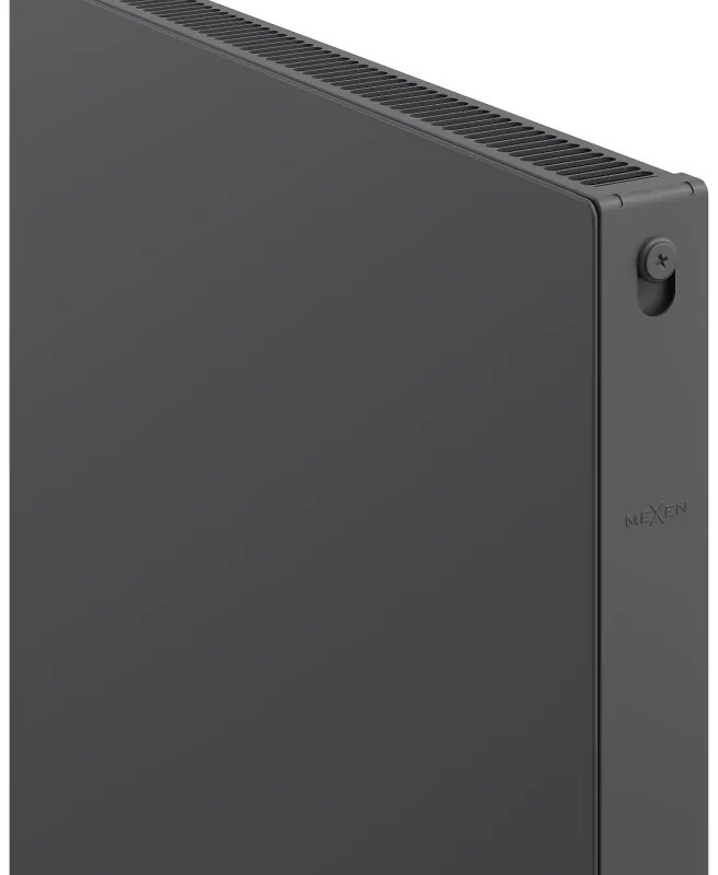 Mexen, Mexen Flat CF11 panelový radiátor 600 x 1600 mm, bočné pripojenie, 1253 W, antracit - W411F-060-160-66