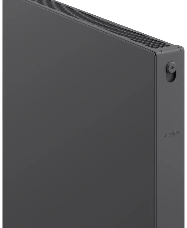 Mexen, Mexen Flat CF11 panelový radiátor 600 x 1600 mm, bočné pripojenie, 1253 W, antracit - W411F-060-160-66