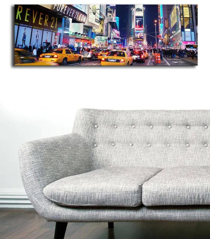 Obraz s LED osvětlením SVĚTLA MĚST 07 30 x 90 cm