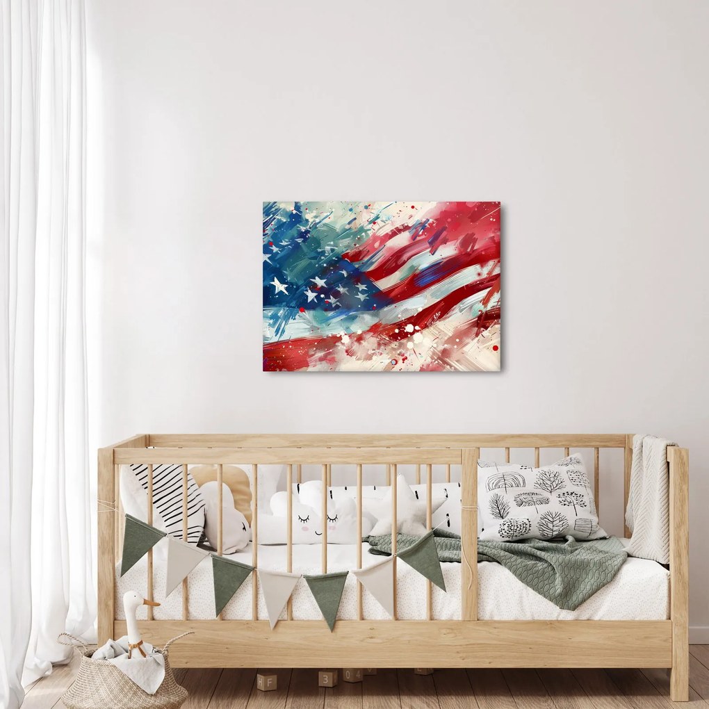 Obraz - Vlajka USA (70x50 cm)