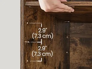 Botník Vasagle Endersen 78,5 cm hnedý/čierny