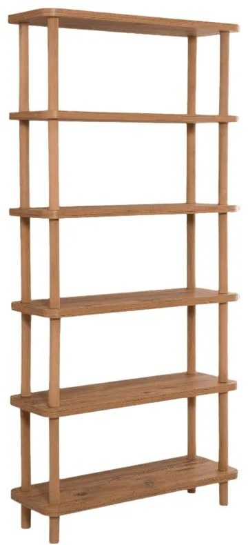 Knižnica v dekore borovice v prírodnej farbe 80x168,5 cm Step - Kalune Design