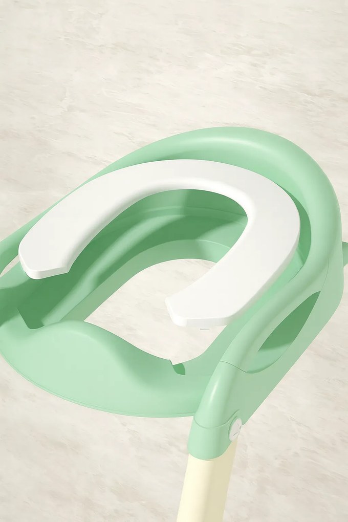 Detské schodíky 02 s nástavcom na WC zelené