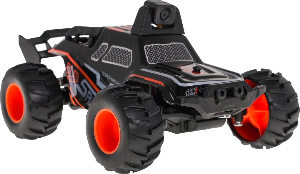 Ramiz Diaľkovo ovládané terénne auto SHINE s Wi-Fi kamerou pre deti 6+ 2,4 GHz diaľkové ovládanie + chytač telefónu + 6 pohárov + svetlá