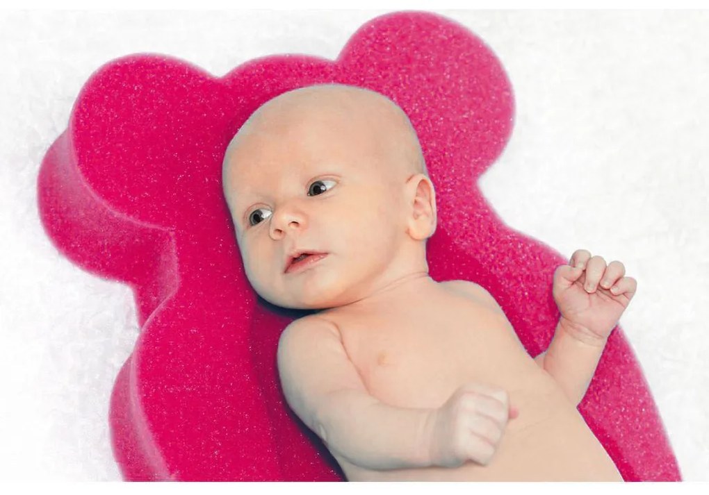 Penová podložka maxi New Baby BASIC medveď červená