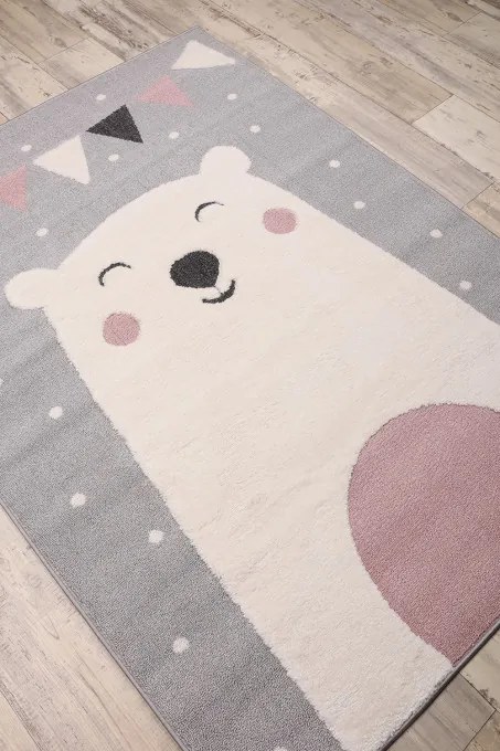 Koberec SKANDI KIDS A1098A sivý / krémový