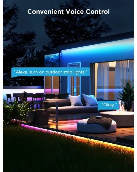 Govee - Outdoor Pro SMART RGBICWW vonkajší LED pásik 10m Wi-Fi IP65