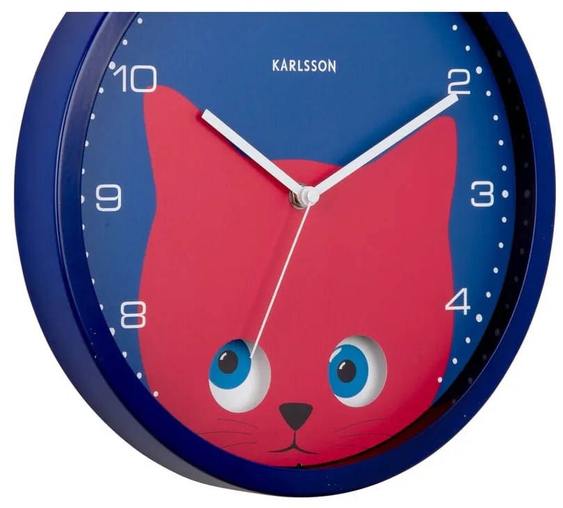 Detské hodiny ø 31 cm Peekaboo Cat – Karlsson