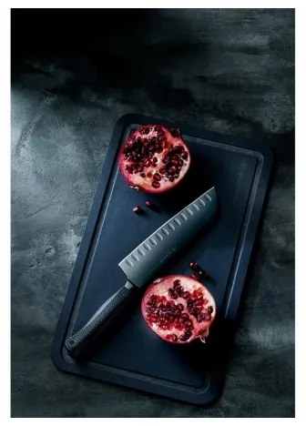 Wüsthof - Kuchynský nôž santoku PERFORMER 17 cm čierna