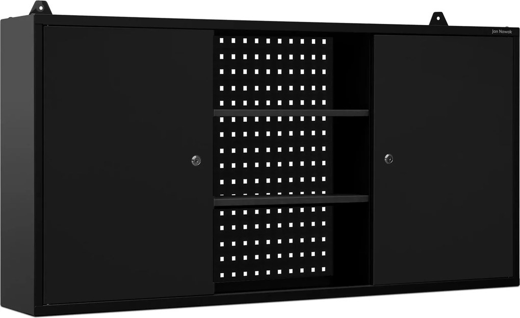 Visiaca dielenská skrinka, čierna, 1200x600x200 mm: BEN All Black