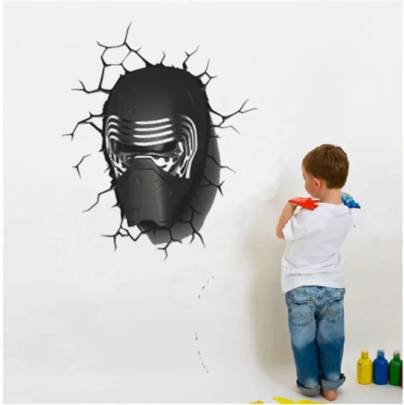 Veselá Stena Samolepka Maska zo Star Wars