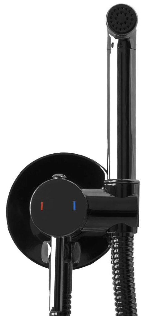 Rea Lungo, podomietková bidetová batéria, čierna lesklá, REA-B5656