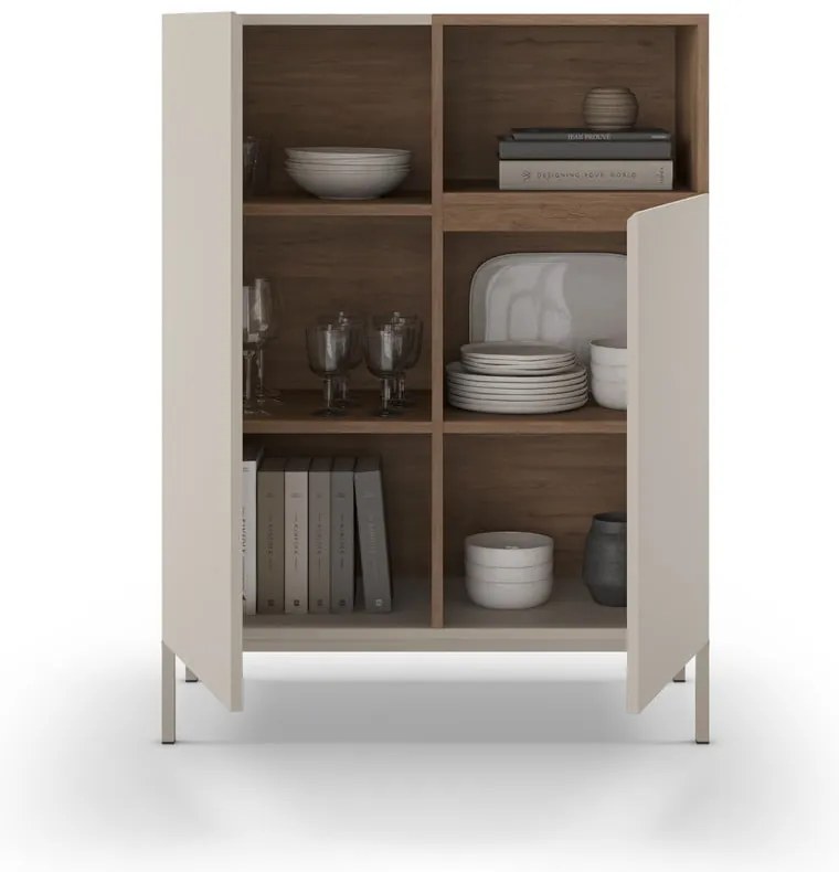 Krémová skrinka 90x120 cm Cailin – Marckeric