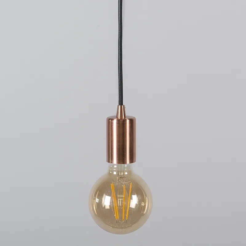 Priemyselné závesné svietidlo medené - Facil