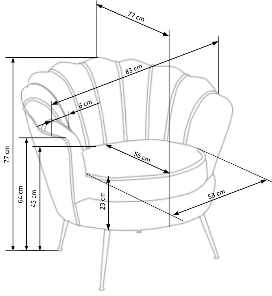 Křeslo Amorinito 2 hořčicově žluté