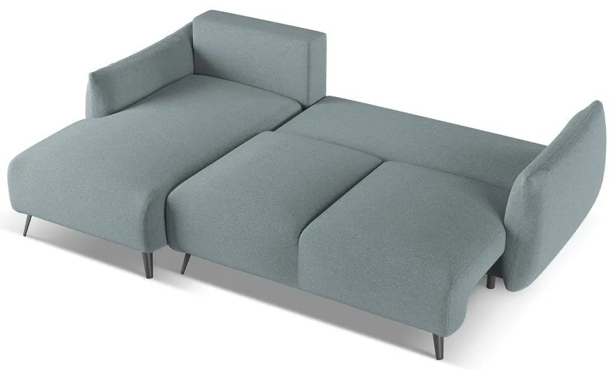 Svetlomodrá rohová pohovka (ľavý roh) Malie – Makamii