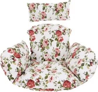 Vankúš na závesné hojdacie kreslo - kvetovaný