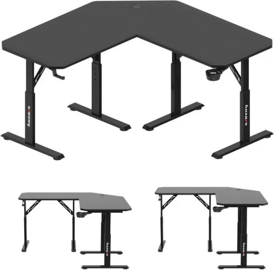 Herný rohový stôl Hero 7.3 čierny