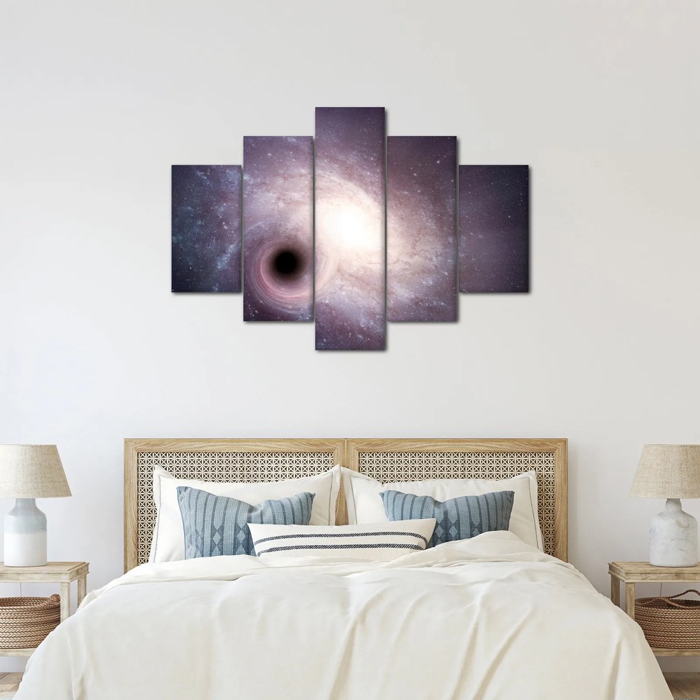 Obraz - Špirálna galaxia (150x105 cm)