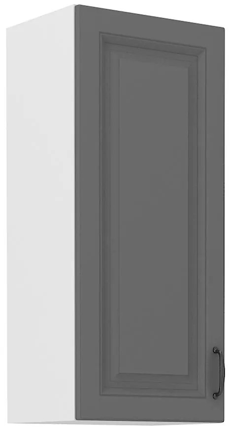 Kuchynská skrinka Stilo dustgrey/biely 40g/90 1f