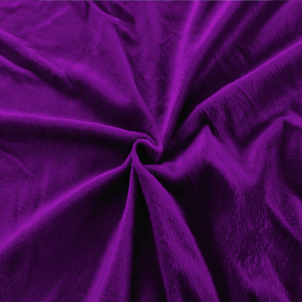 Plachta mikroplyš SOFT 90x200 cm tmavo fialové