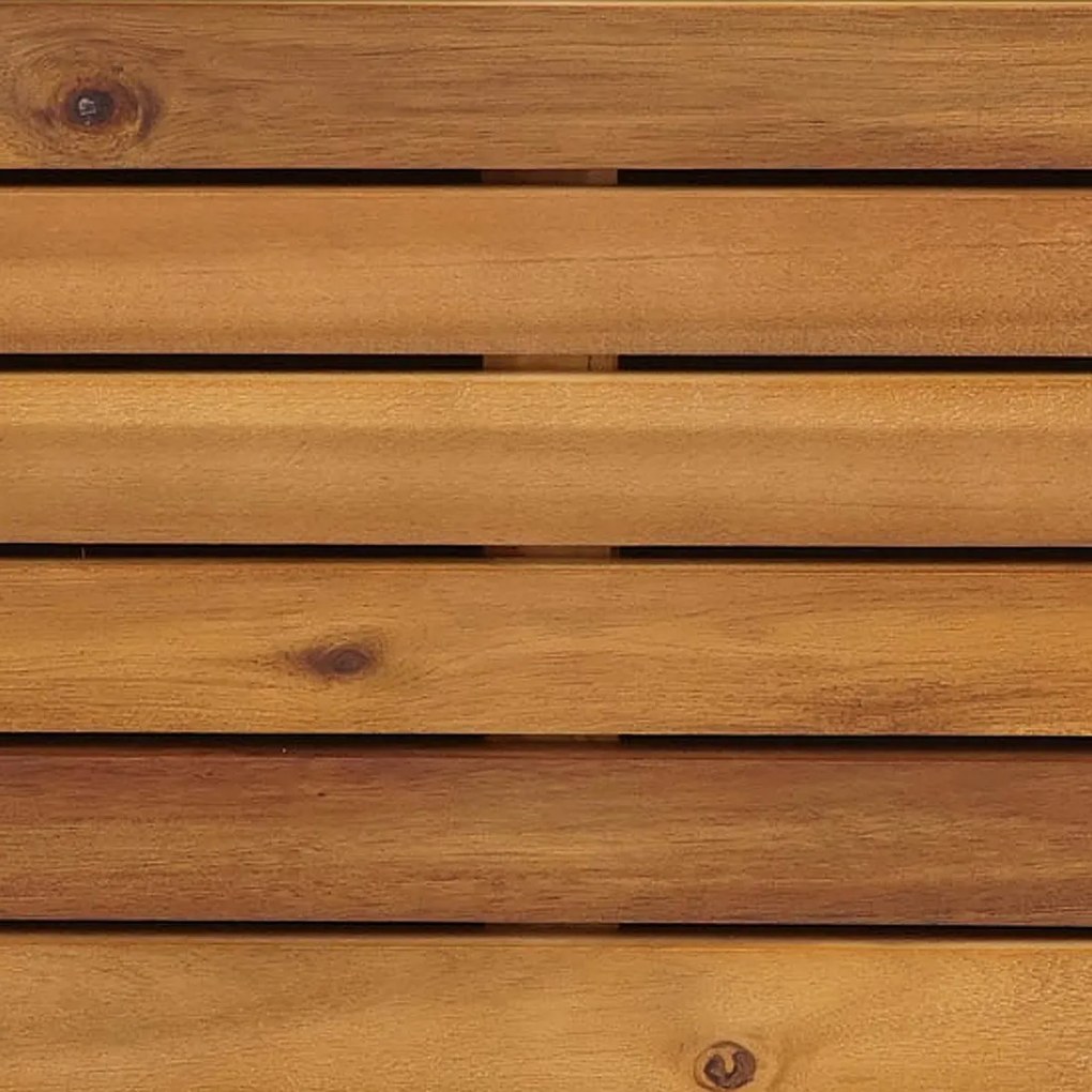 Kvetináč HWC-L23, 60x42x42cm, hliník, akáciové drevo - hnedá