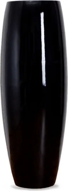 Kvetináč MAGNUM, sklolaminát, výška 80 cm, čierny lesk