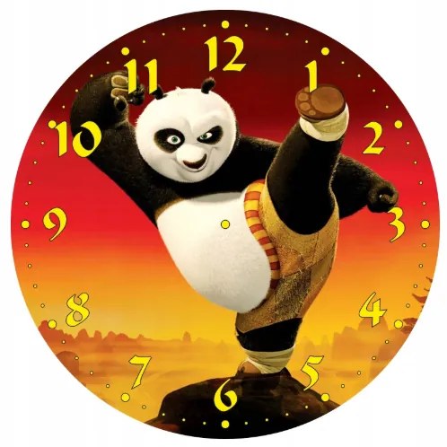 Dětské nástenné hodiny Panda