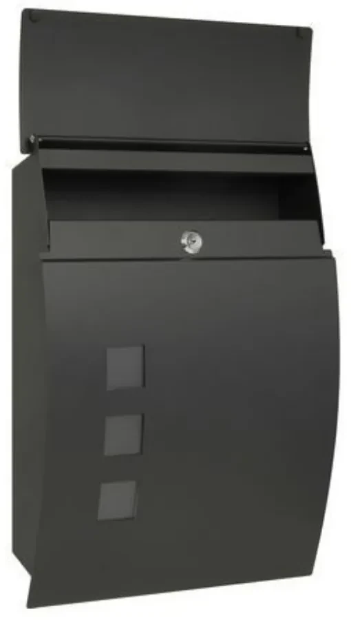 Poštová schránka BK 931, s okienkami, čierna