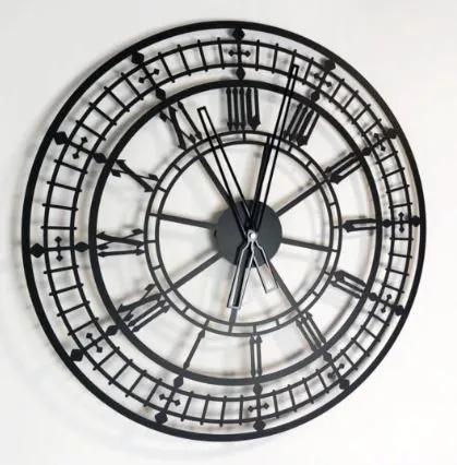 Kovové hodiny London 70 cm