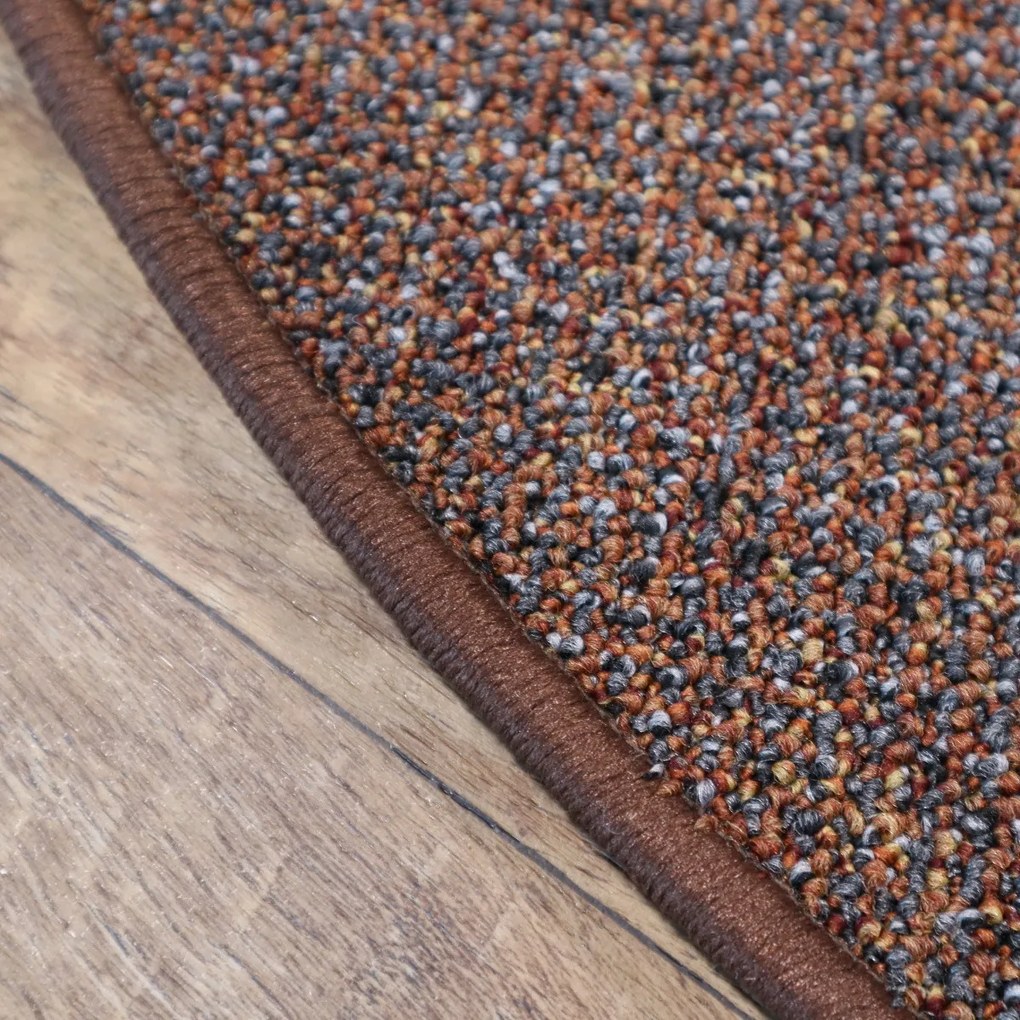 AladinWorld Expres, Kusový koberec Bohemia terakota kruh, 200x200 (priemer) kruh, oranžová, kancelária