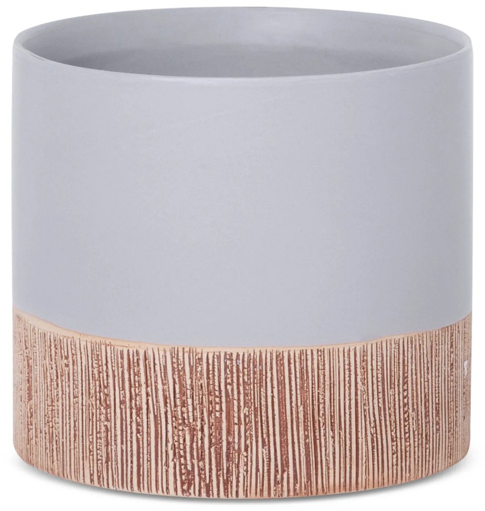 KERAMICKÝ KVETINÁČ (FI) 13X11 CM SIVÁ