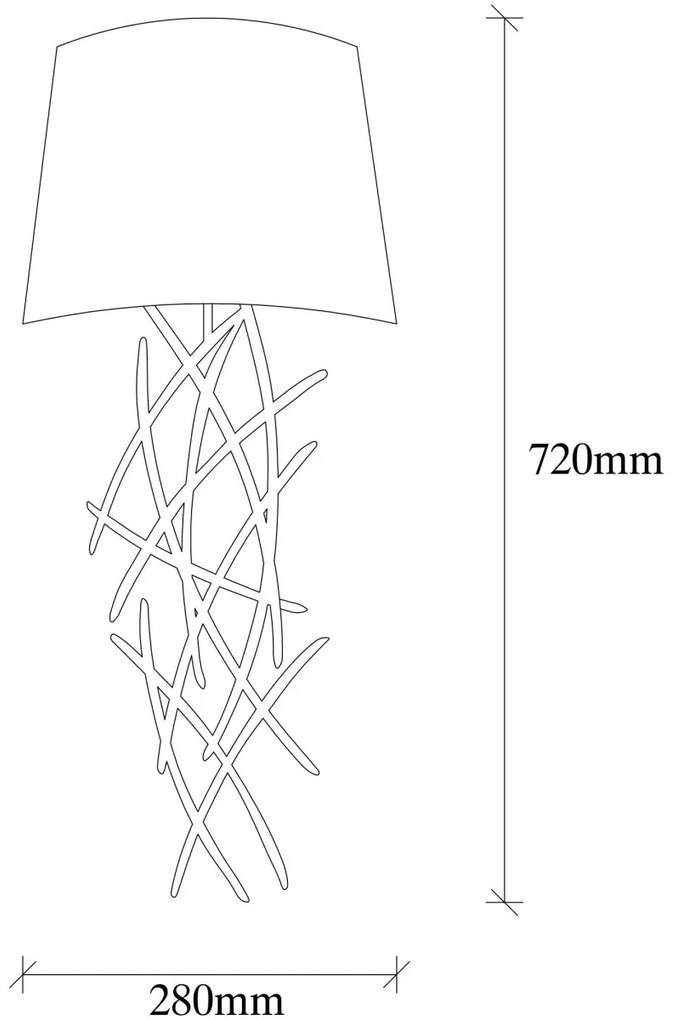 Nástenná lampa Asaf I biela