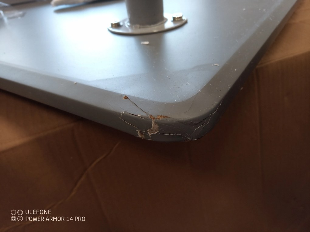 AKCIA Sivý jedálenský stôl BERGEN 120x80 cm II. akosť