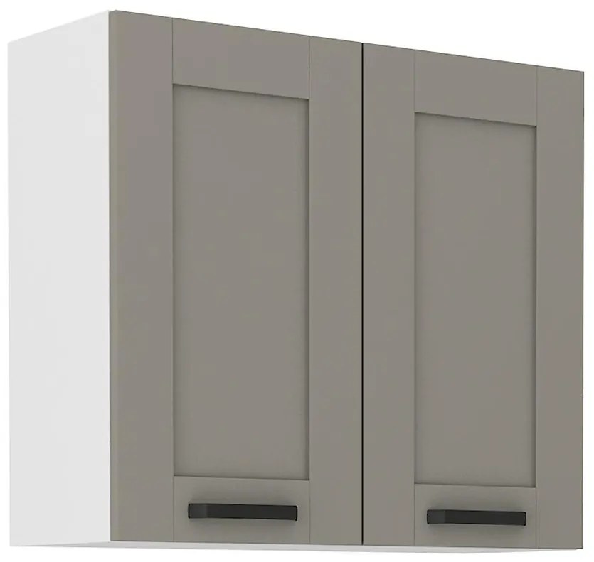 Kuchynská skrinka Luna claygrey/biela 80G-72 2F