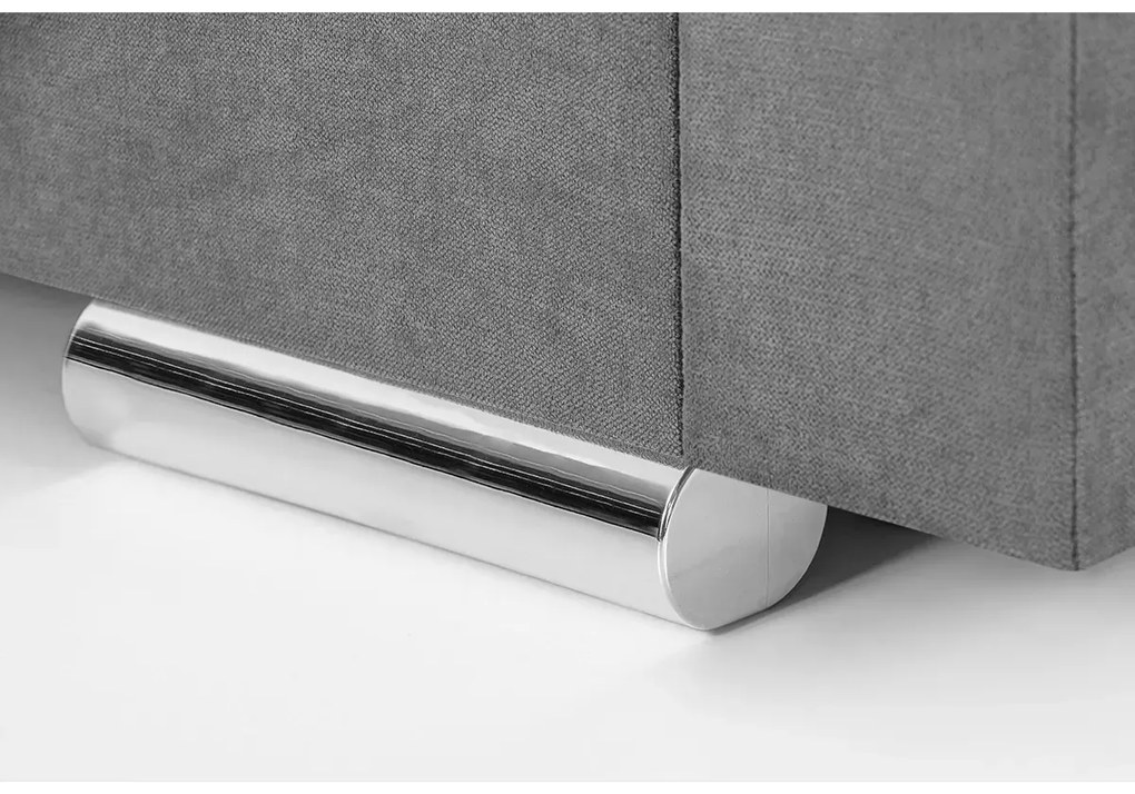 Rozkládací rohová sedací souprava FELIX Světle Šedá