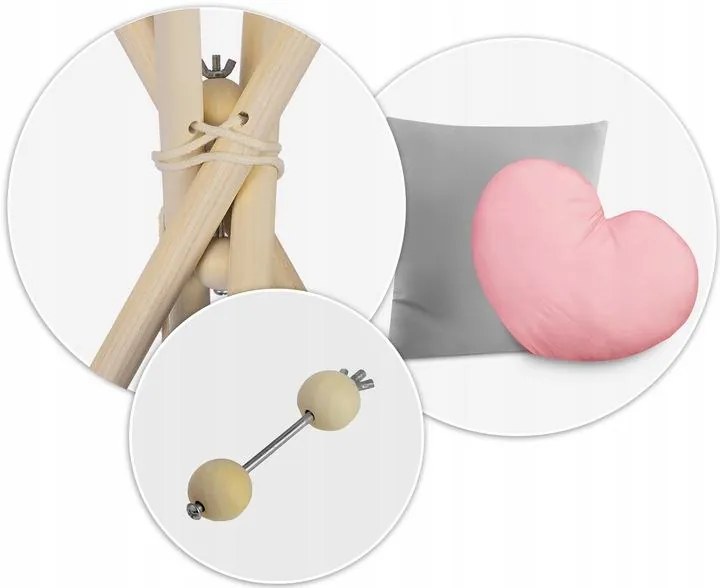 Detský stan Teepee NK-406 NUKIDO 740604 - ružový