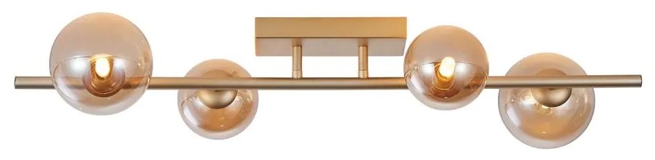 Wofi 7014-401W - LED Prisadený luster VILLA 4xG9/3W/230V zlatá