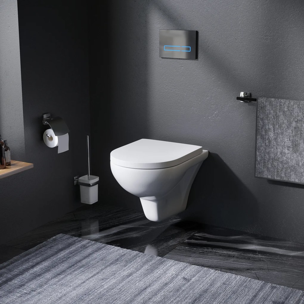 Závesné WC AM.PM Hit CTA1700SC bezokrajové, so sedadlom Microlift, biele