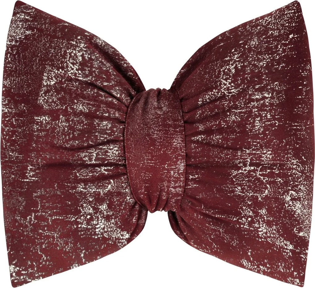 DEKORAČNÝ VANKÚŠ KOKARDA1 45X55 CM BORDOVÁ