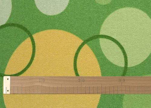 Koberce Breno Metrážny koberec EXPO NEW 25, šíře role 400 cm, zelená, viacfarebná