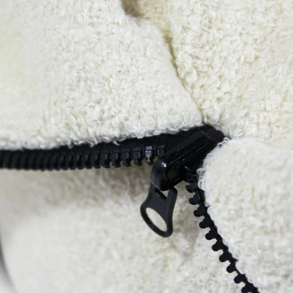 Svetlosivý detský sedací vak z textílie buklé Cocoon 80 – SLOWDOWN