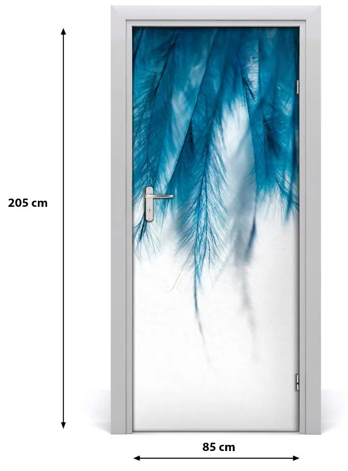Fototapeta na dvere modrá pera 85x205 cm