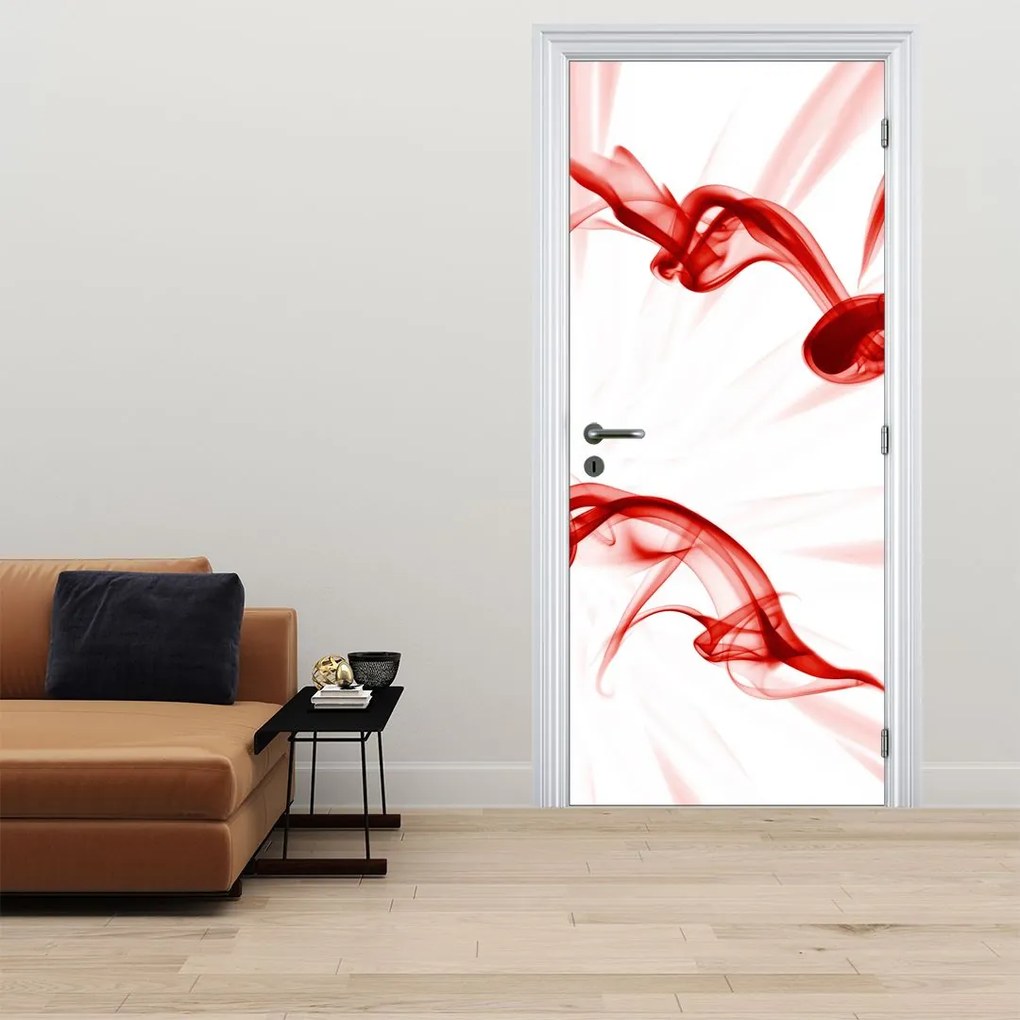 Fototapeta na dvere - Srdce z dymu (95x205cm)