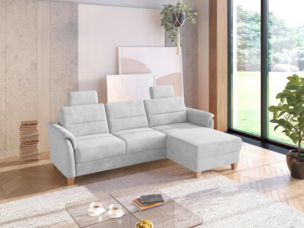 XXXLutz ROHOVÁ SEDAČKA, textil, strieborná Sit & More - Sedačky - 000144019725